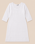 Delicate White Lace Kurti – Timeless Elegance