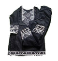 Black Kurti with Geometric Embroidered Trims – Matching Pants Set